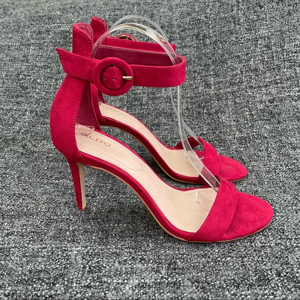 Aldo Red Suede Heels